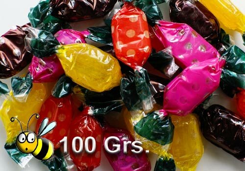 Bonbons Acidulés aux fruits.100 Grs.